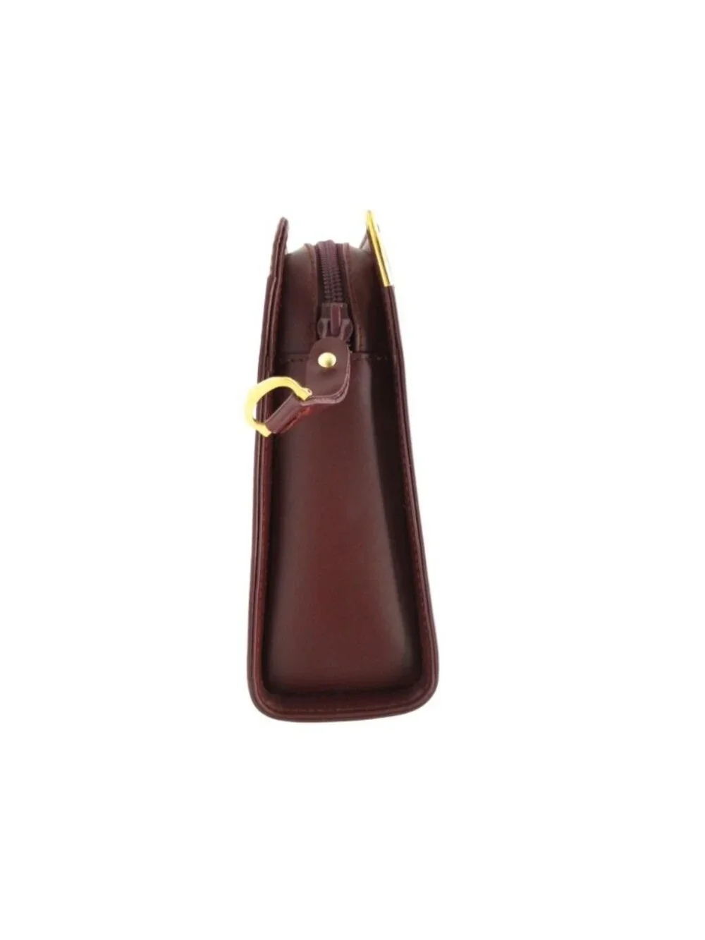 Cartier Clutch Must Line Handbag Vintage Purse Burgundy